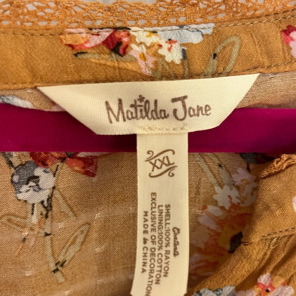 Matilda Jane long sleeve dress with tie waist